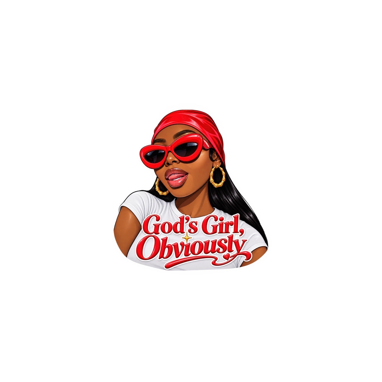 God's Girl Obviously sticker