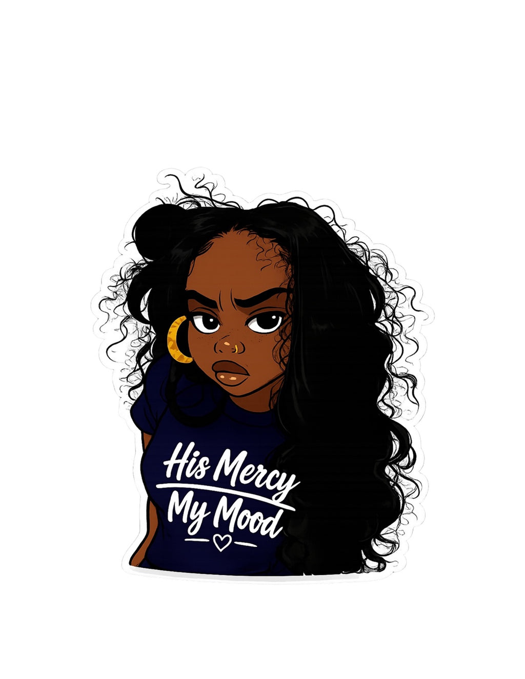 His Mercy My Mood sticker included in the Lord, It's Me Again Sticker Pack