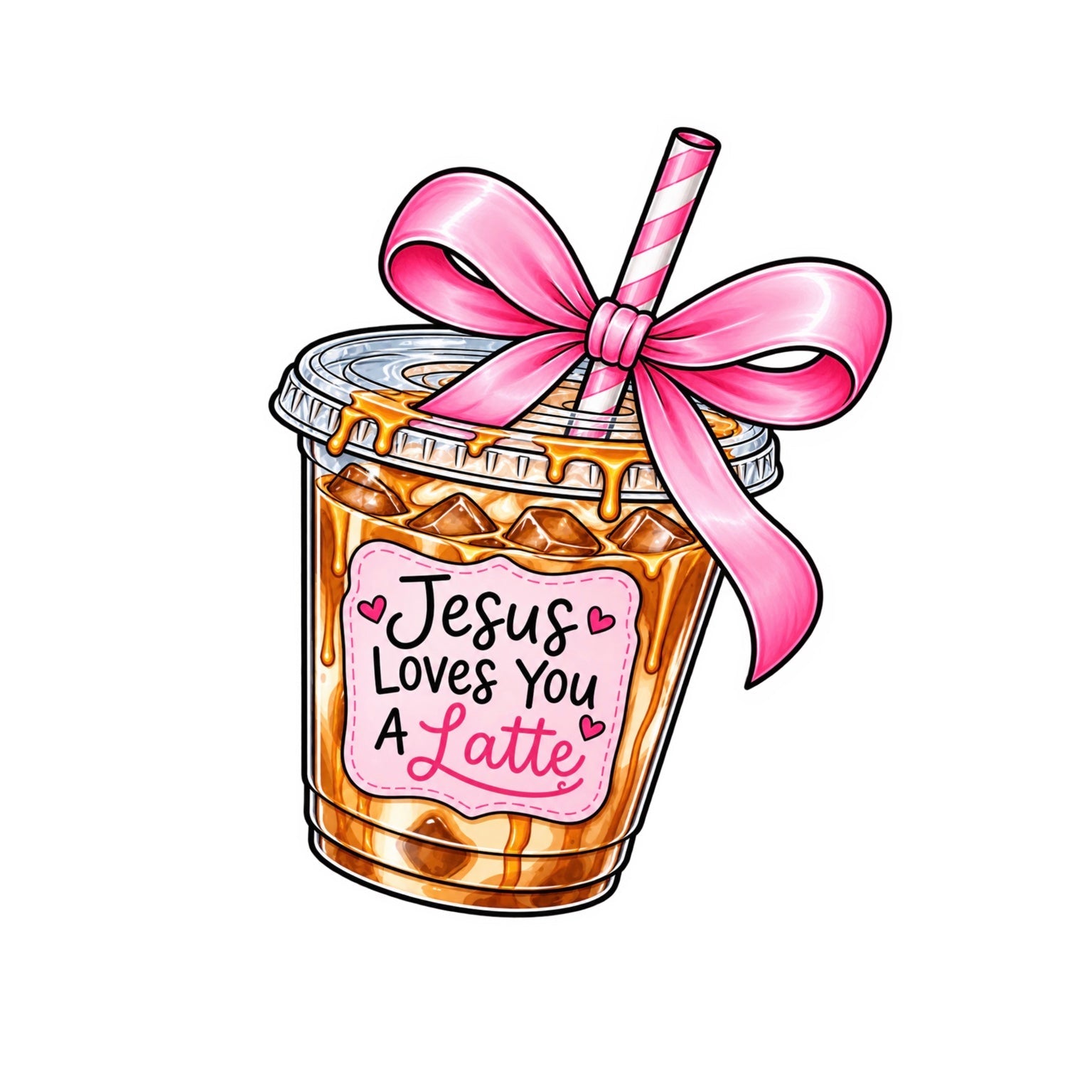 Jesus Loves You A Latte sticker