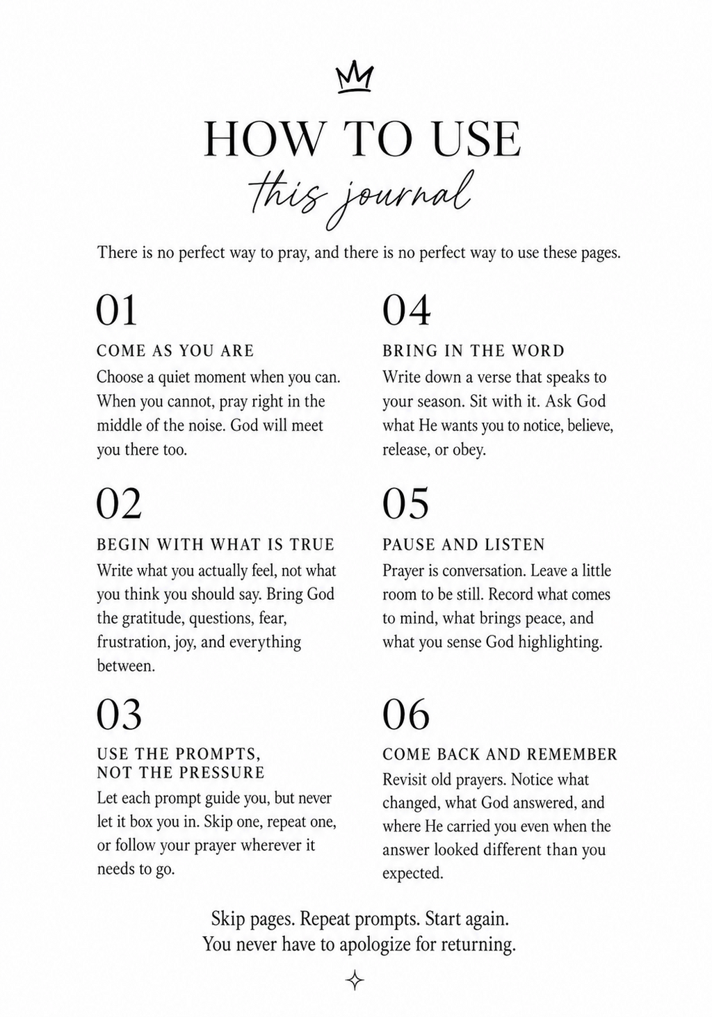 How to use this journal interior page from Lord, It’s Me Again... We Need to Talk