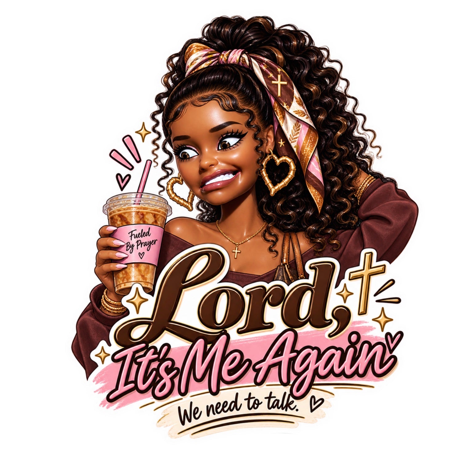 Lord It's Me Again sticker included in the Lord, It's Me Again Sticker Pack