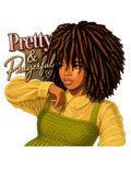 Pretty and Prayerful sticker included in the Church Girl Sticker Pack