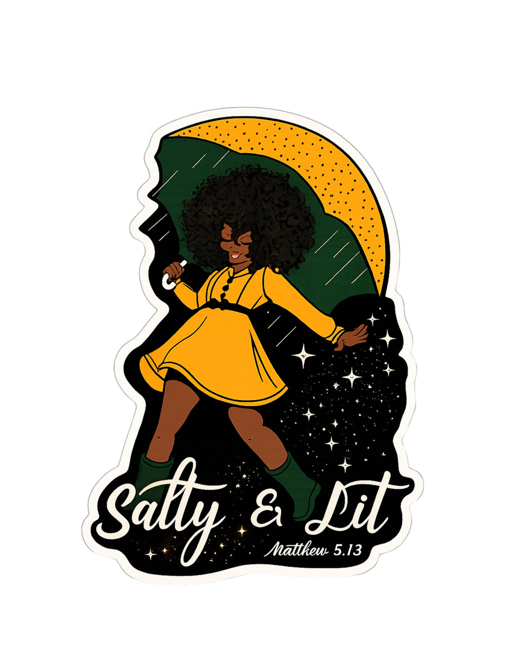 Salty and Lit sticker included in the Keep Going Sticker Pack