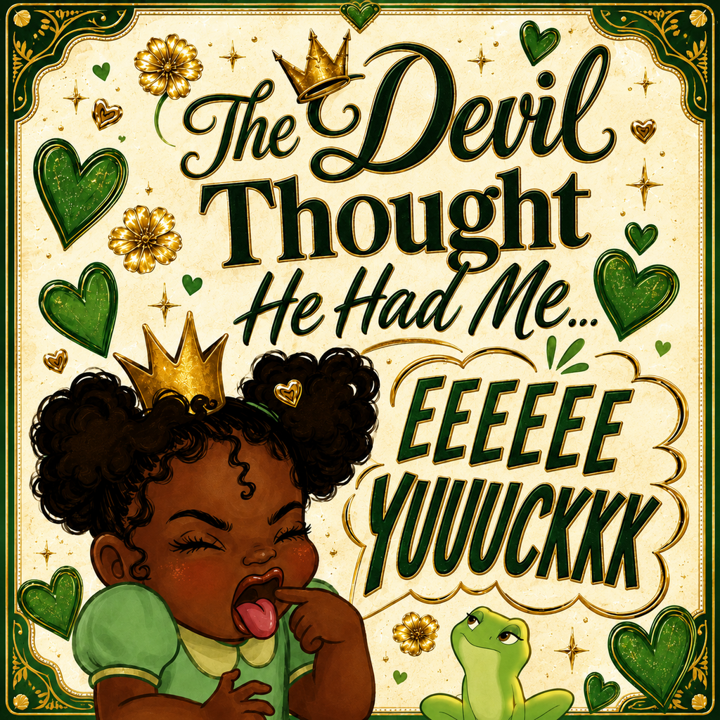 The Devil Thought He Had Me Eeeyuuuckkk lined notebook cover by Church Folk Studio